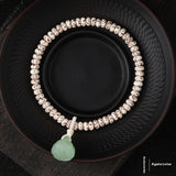 Mini Xingyue Bodhi Single-wrap Bracelet Crescent Moon High Density Smooth And White