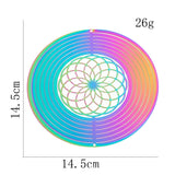 Gradient Color 3D Rotating Wind Hanging Ornament