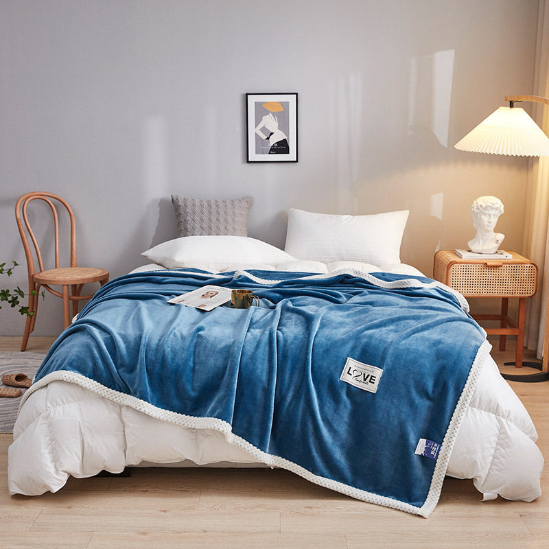 Simple And Stylish Warm Milk Velvet Blanket