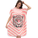 Dry Convenient Changing Double-sided Velvet Wearable Beach Bath Towel Hooded Cloak