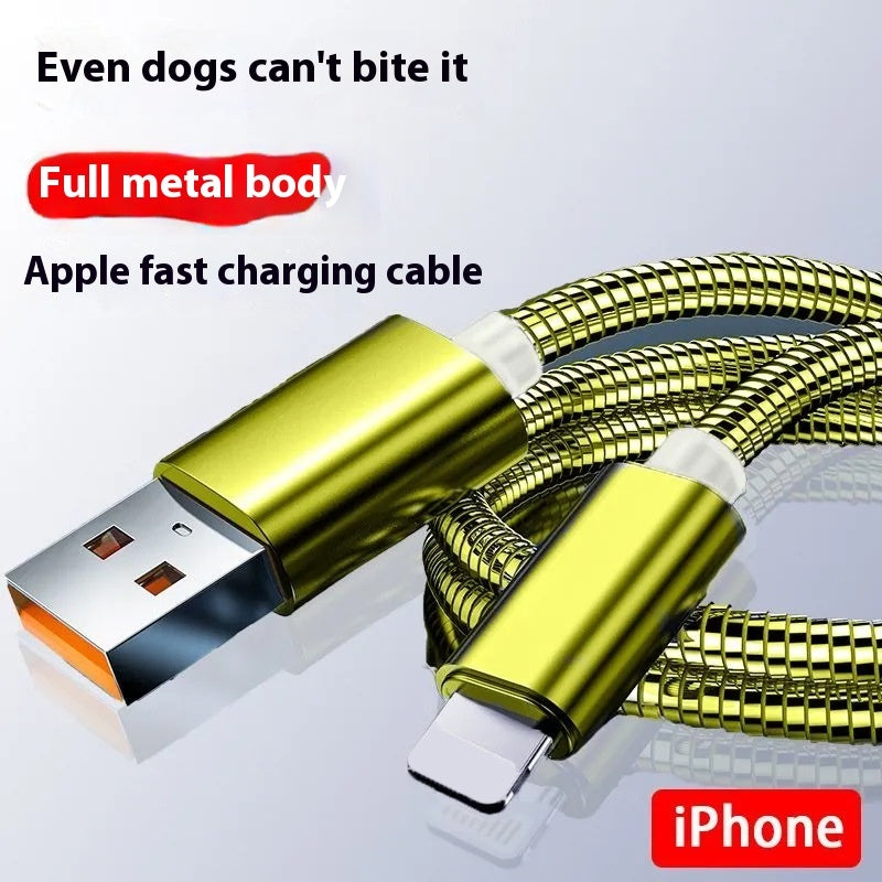 Stainless Steel Data Cable Spring Anti-winding Metal Hose