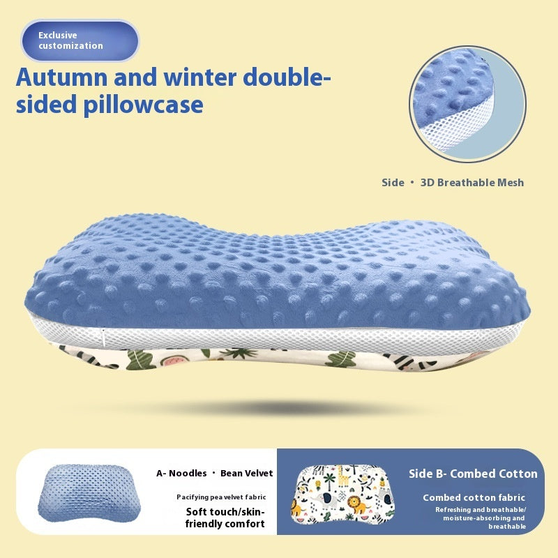 Four Seasons Universal Breathable Children Cartoon Anti-mite Pillow