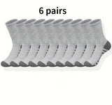 Color Matching Athletic Socks Plus Size Basketball Mid Tube Cotton Breathable
