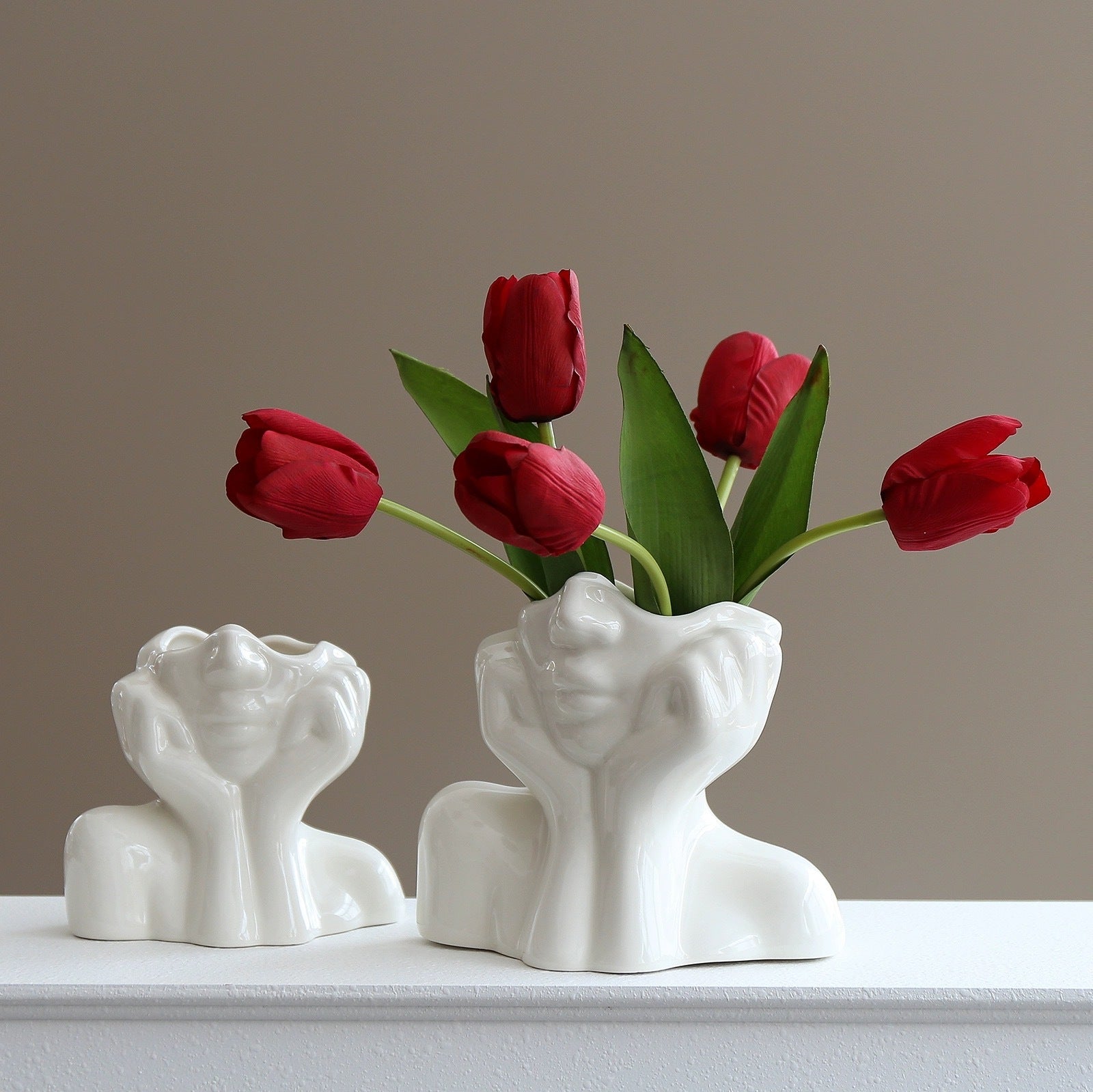 Resin Vase Human Body Shape Art Vase