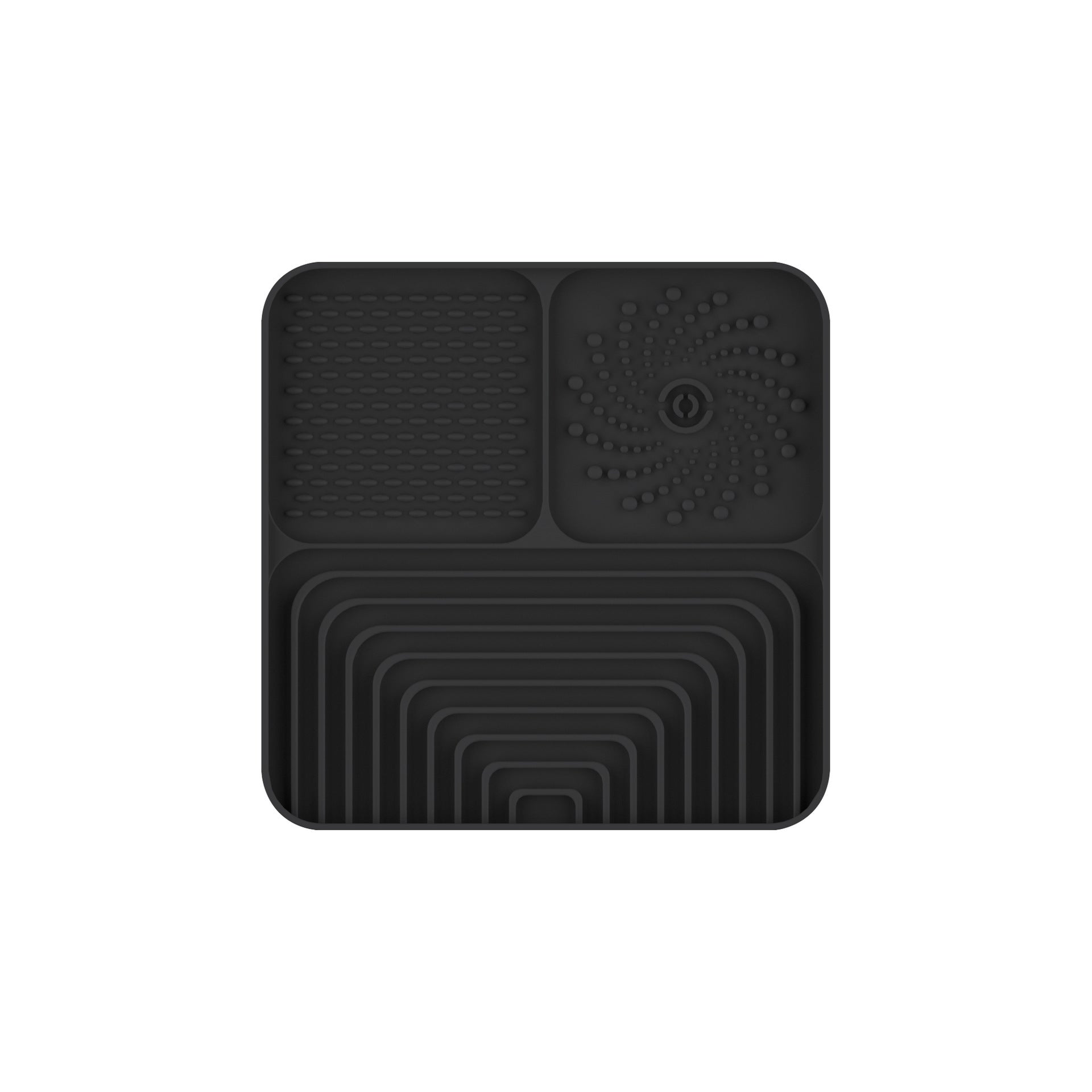 Slow Food Mat For Dogs And Cats, Anti-choking Pad With Suction Cup, Square, Silicone, For Licking