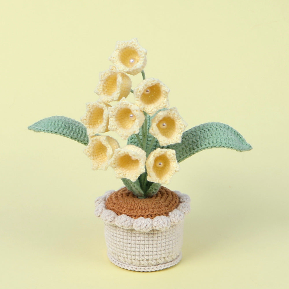 Handmade Wool Knitted Flower Pot