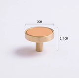 Brass Cowhide Furniture Cabinet Extended Door Handle