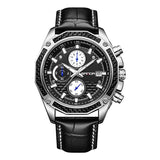 Quartz Strap Calendar Three Eyes And Six Needles Men's Watch