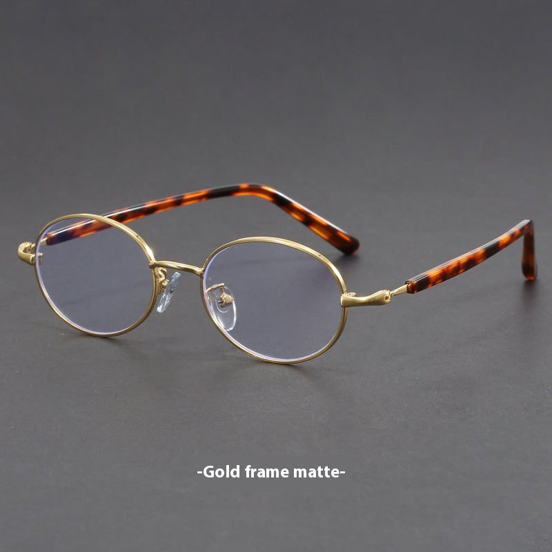 Oval TR90 Temple Retro Round Glasses Republic Of China Style