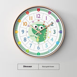 Early Education Cartoon Children's Home Wall Mounted Clock