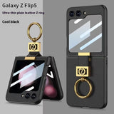 Creative Electroplated Ring Buckle Letter Folding Phone Case