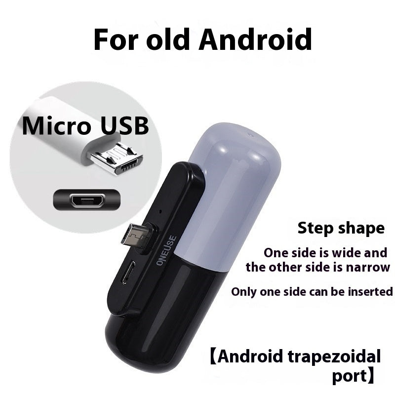 Capsule Android Portable Fast Charge Power Bank