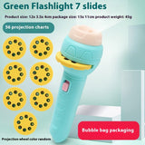 Portable And Simple Cartoon Projection Children's Flashlight