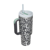 40 Oz Insulated Tumbler With Handle Straw