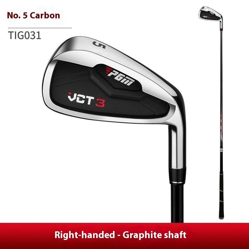 Golf Iron with Carbon Steel Shaft