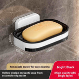 Double-layer Double-grid Punch-free Creative Wall Hanging Soap Box