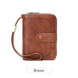 Leopard Print Multifunctional Zipper Retro Small Wallet