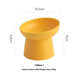 Oblique Mouth High Foot Candy Color Cat Bowl