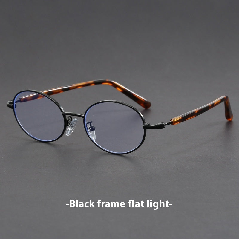 Oval TR90 Temple Retro Round Glasses Republic Of China Style