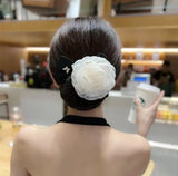 Handmade Camellia Twist Hair Tie