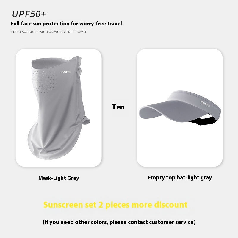 Summer Ice Silk Sun Mask For Men And Women Running Special Mask