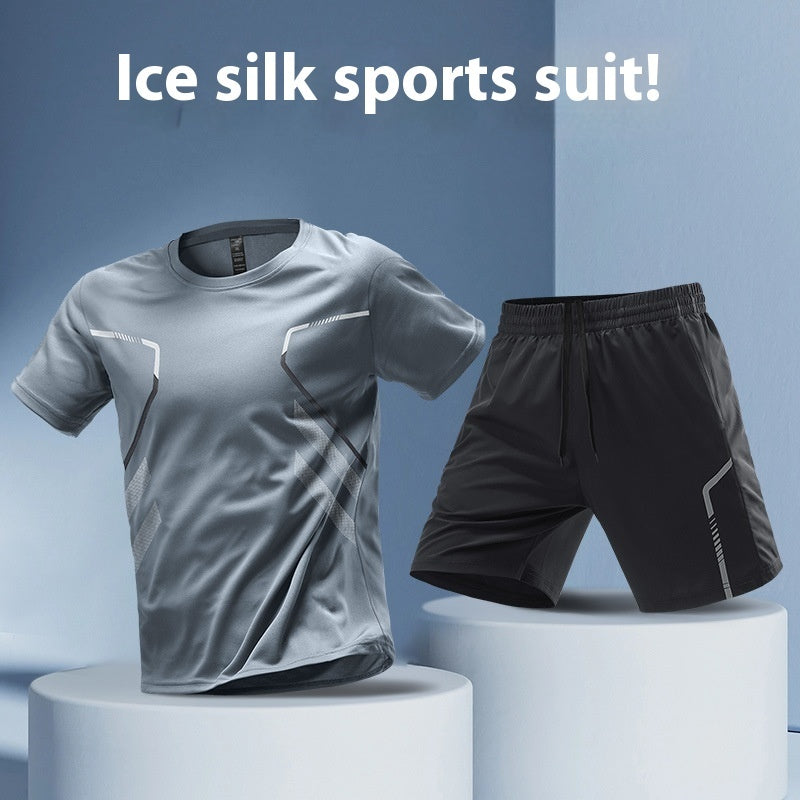 Men's T-shirt Sports Running Breathable Quick-drying