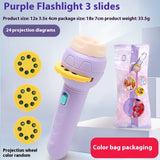 Portable And Simple Cartoon Projection Children's Flashlight