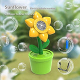 Cross-border Automatic Rose Sunflower Street Lamp Bubble Machine