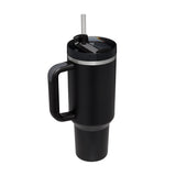 40 Oz Insulated Tumbler With Handle Straw