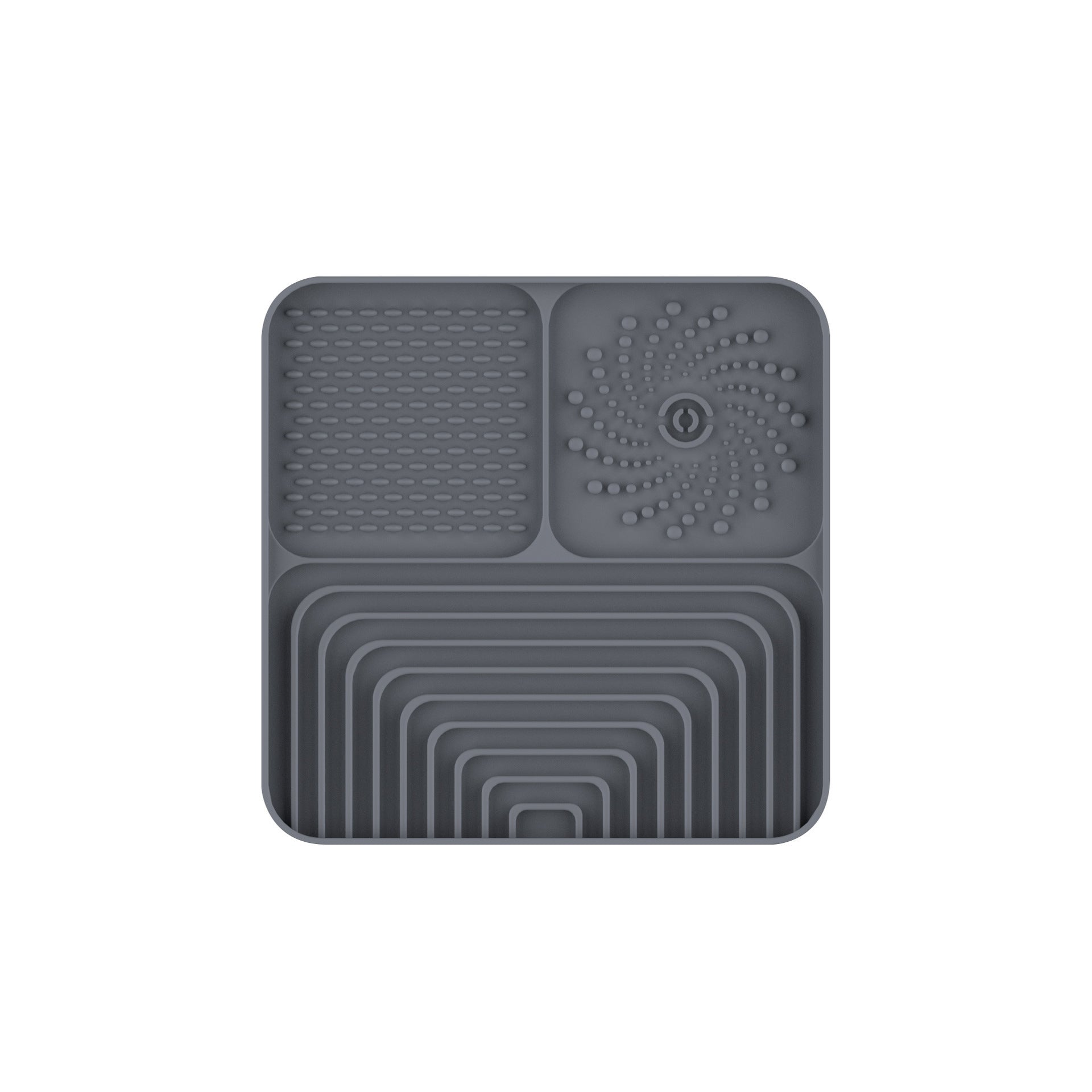 Slow Food Mat For Dogs And Cats, Anti-choking Pad With Suction Cup, Square, Silicone, For Licking