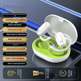 Wireless Bluetooth Headset Digital Display Screen Noise Reduction Sports Ear Hook