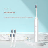 Rechargeable Electric Toothbrush Soft Bristle Portable Waterproof Toothbrush Set