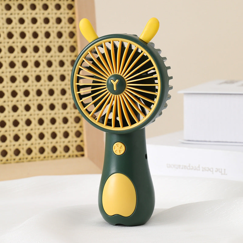 Small Handheld Fan Portable With Rope Mini USB Charging Fan