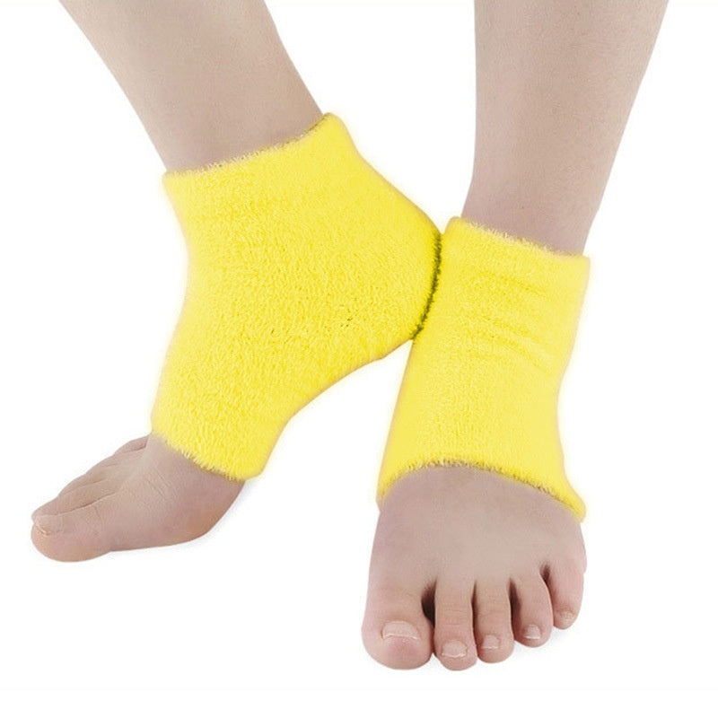 Feather Yarn Gel Heel Socks Moisturizing Exfoliating Anti-chapping