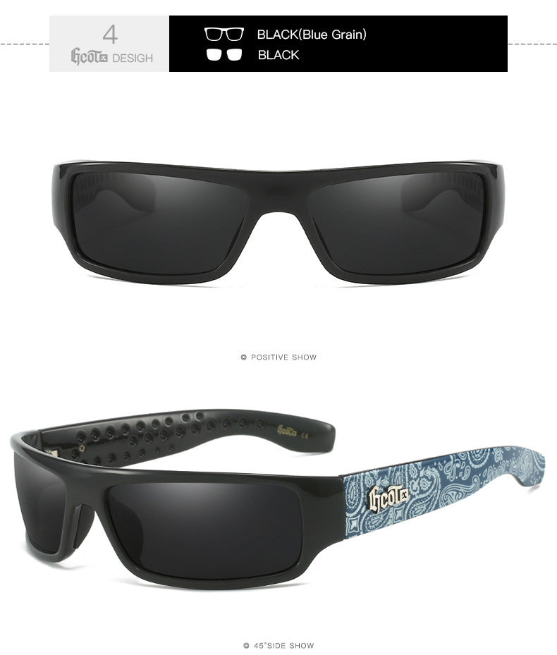 Motorcycle Bandit Style Hip Hop Fashion West Coast Polarized Sunglasses