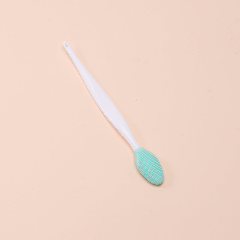 Dual Sided Nose & Lip Cleansing Brush Silicone Scrubber For Blackheads & Dark Lips. 4 Colors. Gentle Exfoliation.