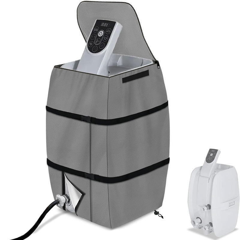 Hot Tub Spa Heater Pump Cover with Zipper Opening, Waterproof Anti-UV Insulated