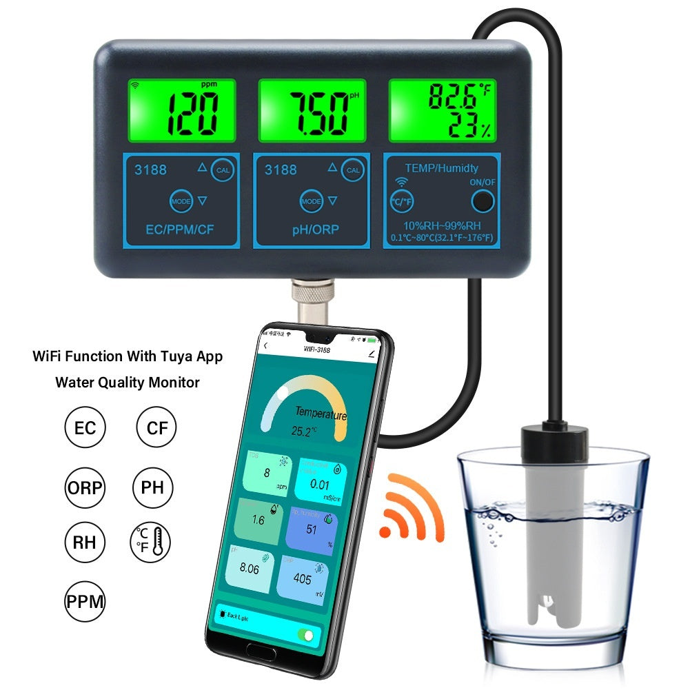 7-in-1WiFi Graffiti Online Water Quality Monitor