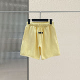 Men's Casual Five-point Solid Color Sweatpants