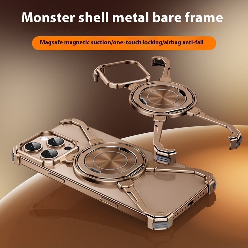 Magic Claw Shell Metal Phone Case Magnetic Suction Rotating Bracket Protective Sleeve