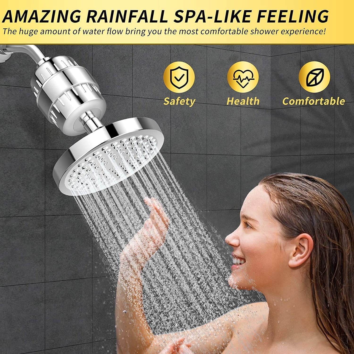 15-level Filter 6-inch Supercharged Shower Suit