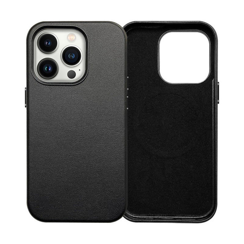 IPhone14 Series Magnetic Business Leather Drop-resistant Anti-wear Phone Case