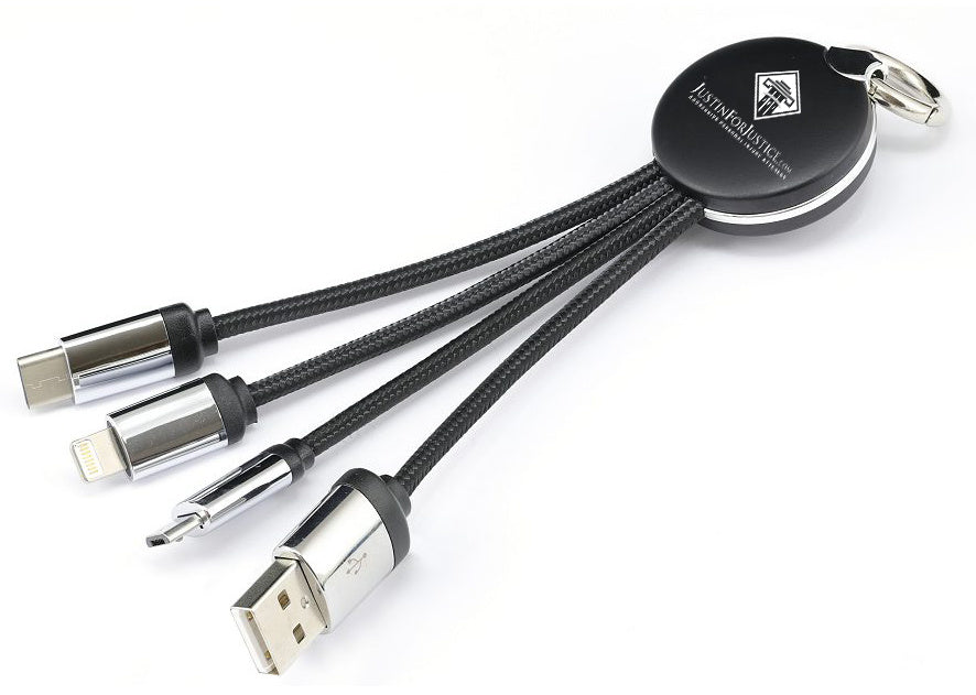 One-to-three Data Keychain Phone Fast Charge