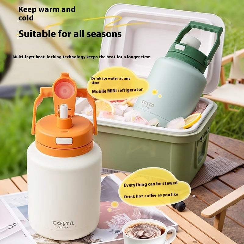 Household Large Capacity Vacuum Cup Stainless Steel Kettle