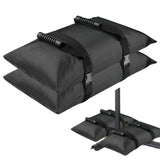 Outdoor Black Counterweight Base Umbrella Stand Fillable Sandbag