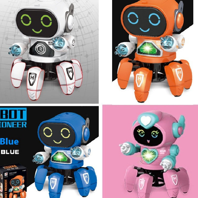 Dancing Electric Six-claw Fish Robot Light Music Children's Toy