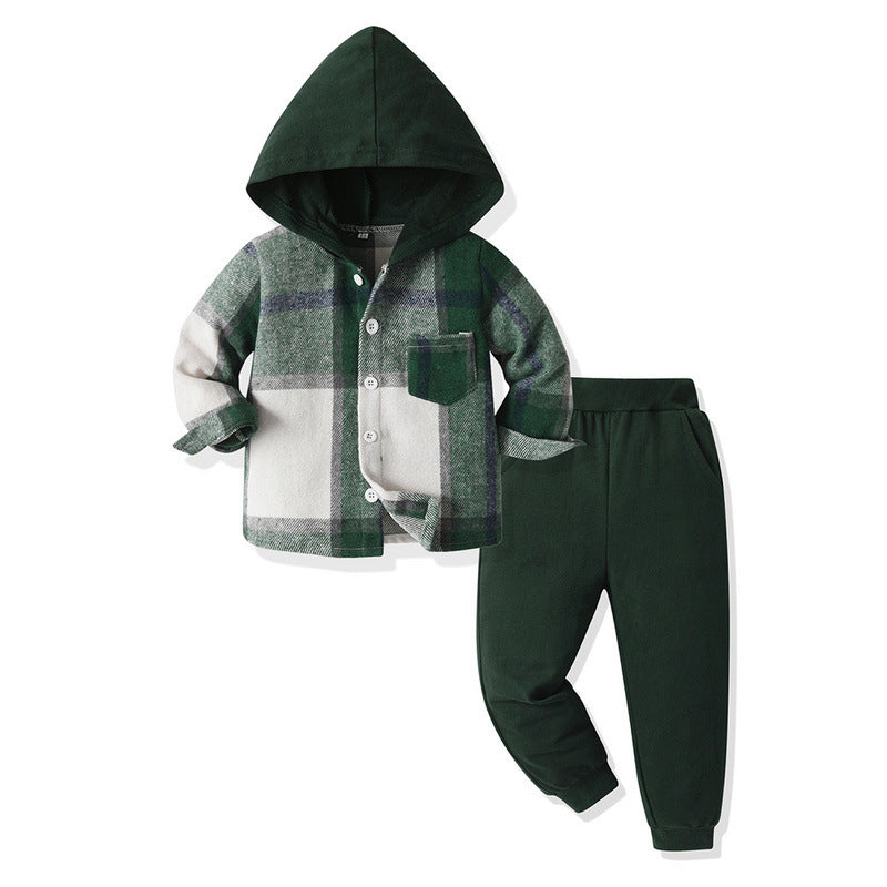 Korean Style All-matching Plaid Shirt Harem Pants