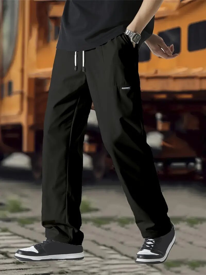 Men's Fashion Personality Solid Color Casual Pants