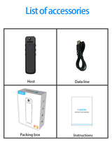 HD Camera Camera Back Clip-on Magnetic Recorder