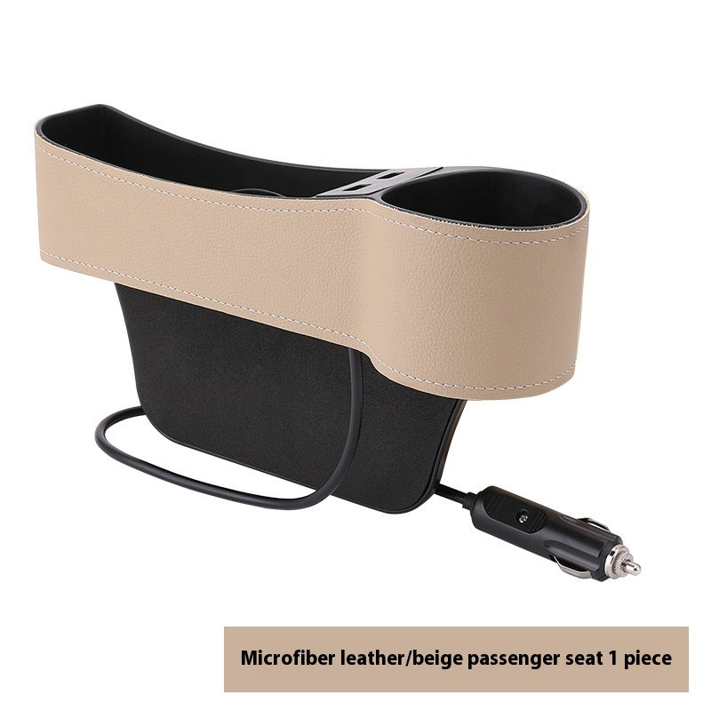 Car Seat Gap Storage Box Multi-function Dual USB Car